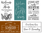 Wood Stencil Signs - PRIVATE PARTY RHODA
