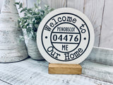Zip Code Town Custom Sign - Personalized Gift
